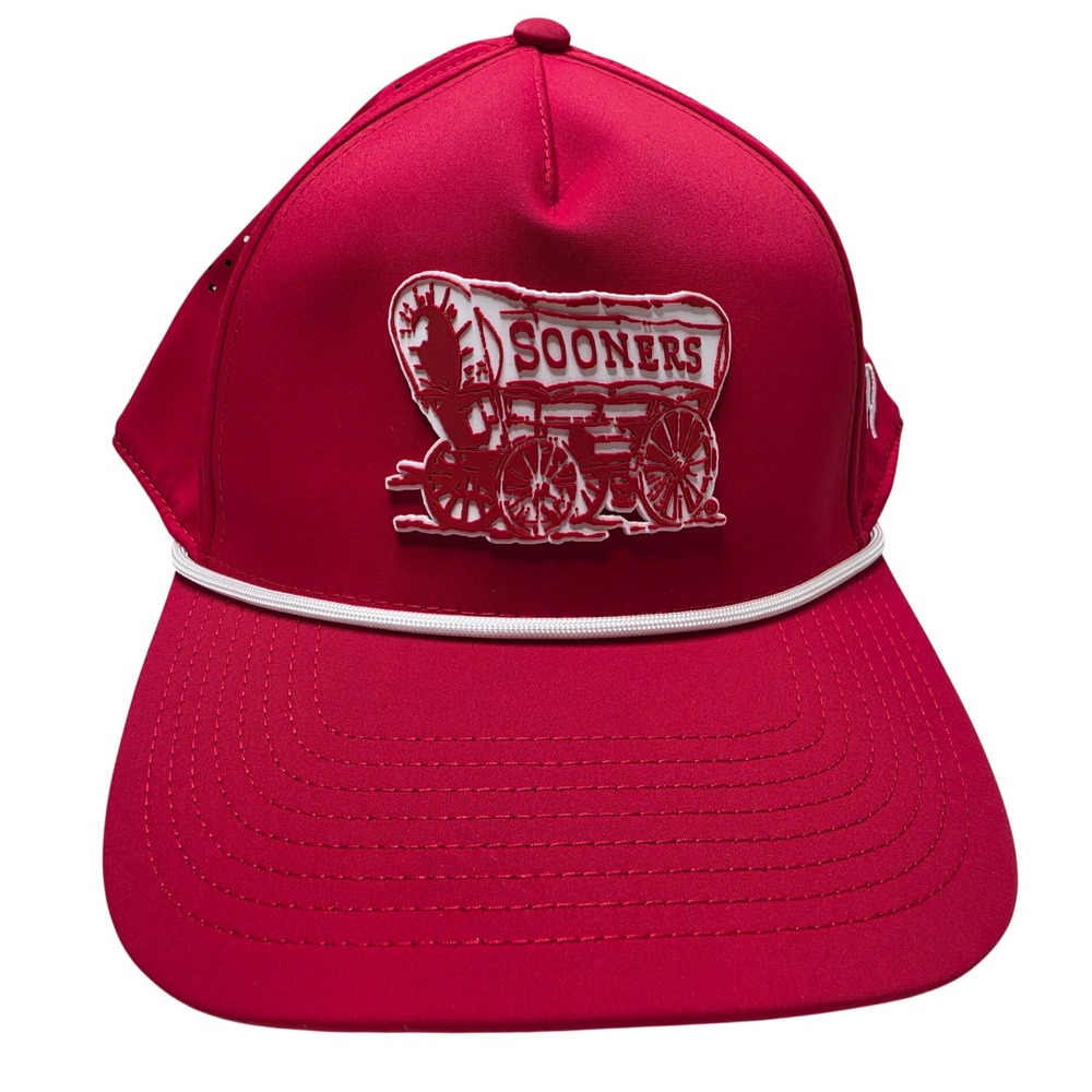 Branded Bills Oklahoma Sooners Hat Red Adjustable Snapback Rope Cap 545 NEW